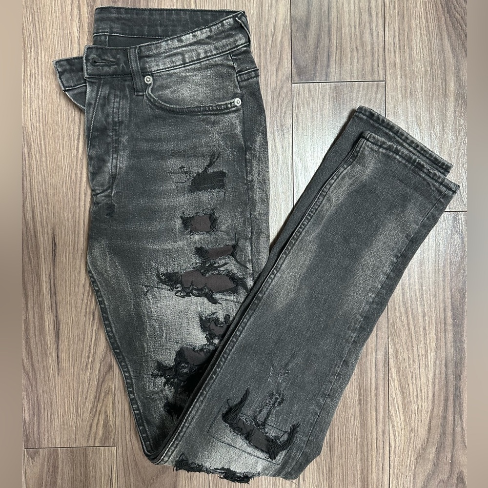 Distressed Black Ksubi Jeans
